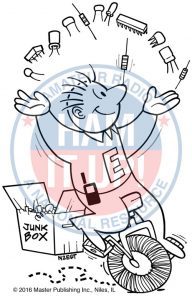 Cartoon from Gordon West Extra Class guide